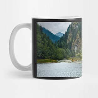 Beautiful view of a mountain lake Mug